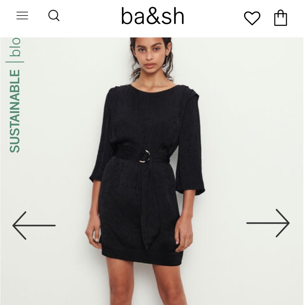 Ba&sh Doha dress - black nwt